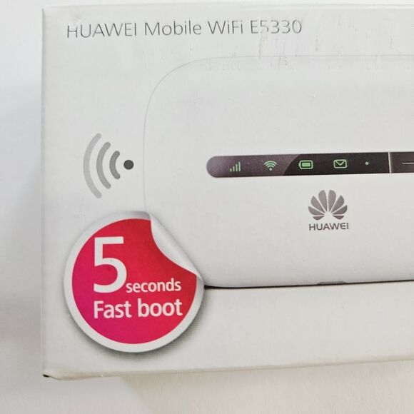 NIB Huawei Mobile WiFi E5330Bs-6 Portable 3G Wi-Fi Hotspot Router in White - Picture 2 of 6